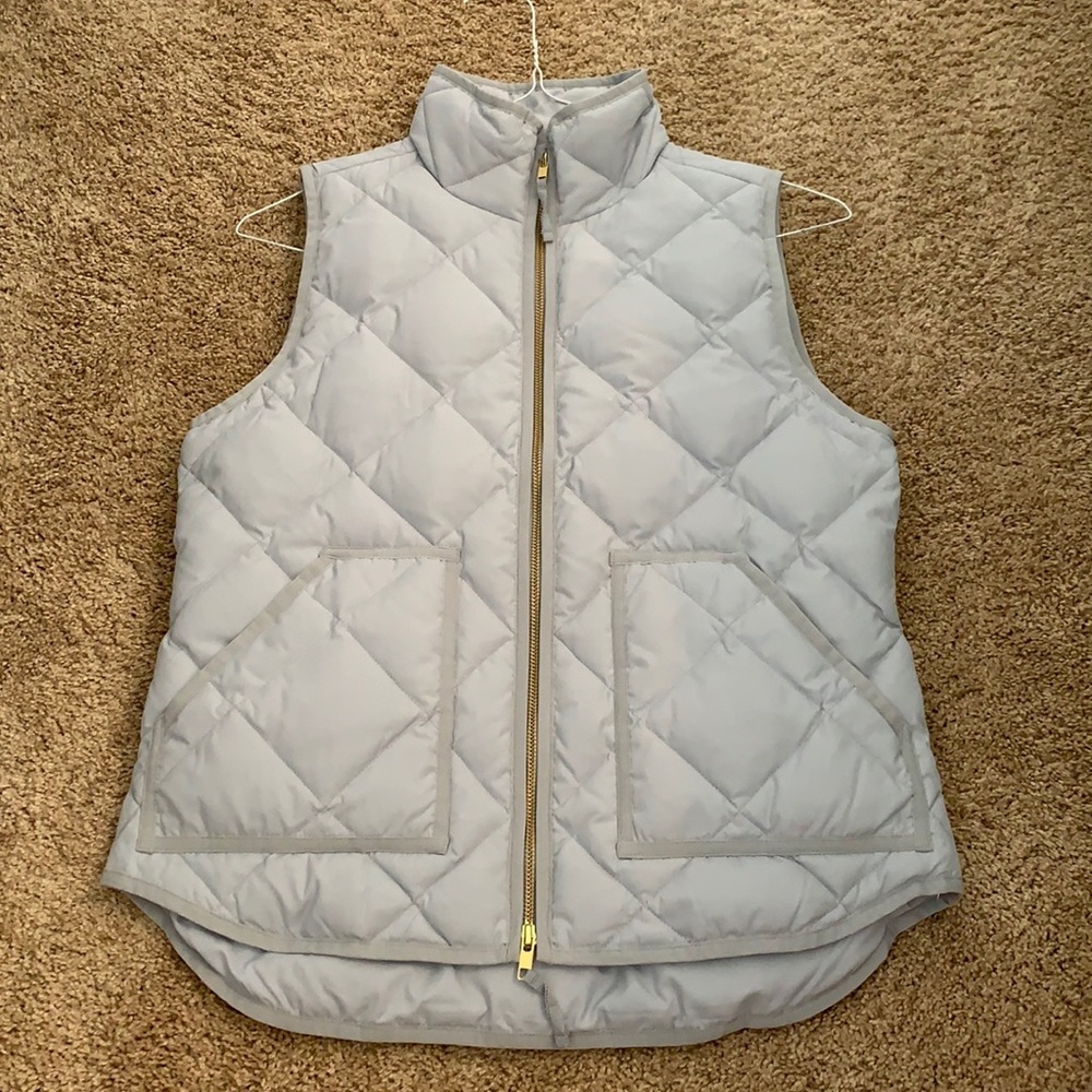 JCREW Grey/White Vest SZ S